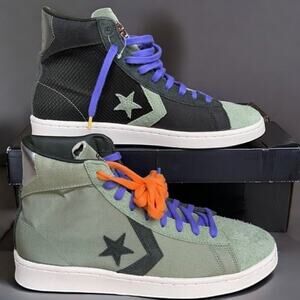 Converse Pro Leather Mid BHM Green Sequoia Men's 8 Sneakers NIB